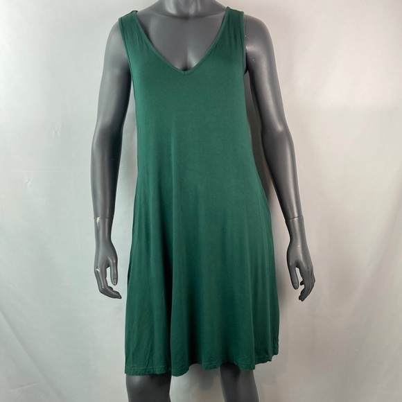 Bishuige dark green sleeveless dress large nwt - Picture 1 of 6